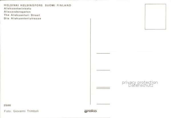 Helsinki Alexsanderistrasse – Bild 2