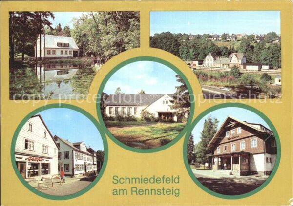 Schmiedefeld Rennsteig Gaststätte Cafe Kurpark Bahnhof Kulturh