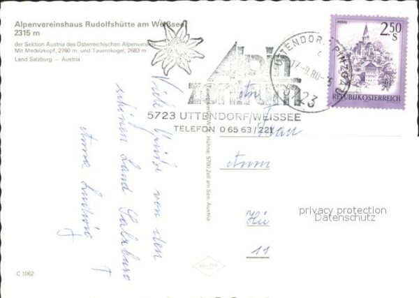 Uttendorf Salzburg Alpenvereinshaus Rudolfshütte – Bild 2