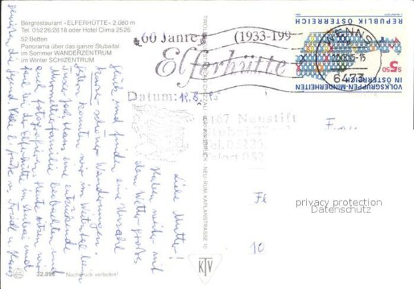 Neustift Stubaital Tirol Bergrestaurant Elferhütte – Bild 2