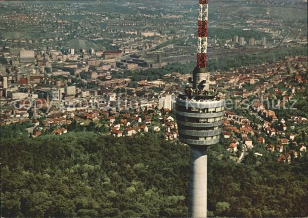 Stuttgart Fliegeraufnahme Fernsehturm
