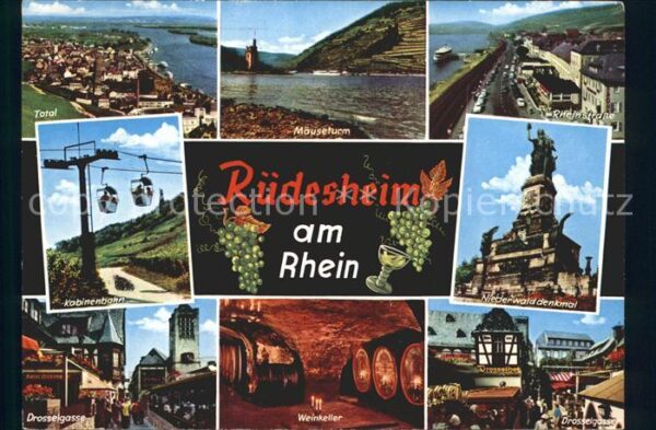 Ruedesheim Rhein Drosselgasse Weinkeller Niederwalddenkm