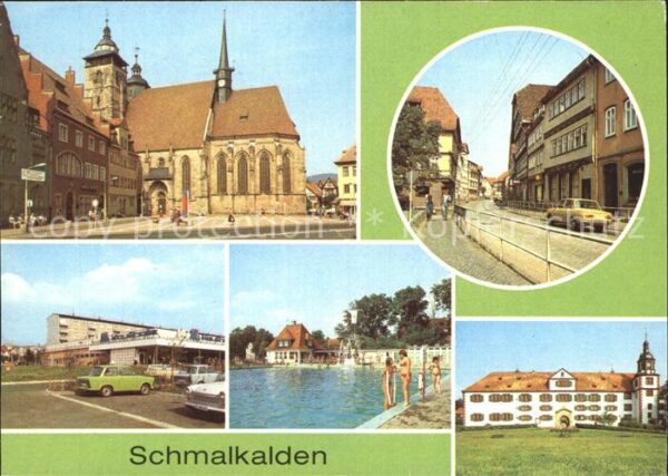 Schmalkalden Am Altmarkt Kaufhalle Freibad Schloss W