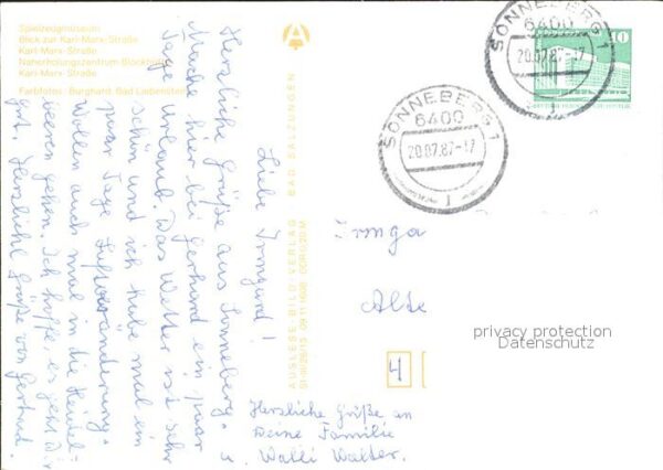 Sonneberg Thueringen Karl Marx Strasse Naherholungszentrum B – Bild 2