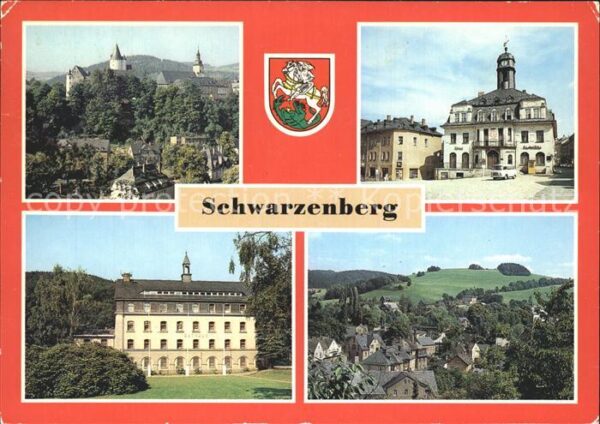 Schwarzenberg Erzgebirge Gaststätte Haus der Einheit Rathaus Sch