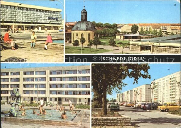 Schwedt Oder Centrum Warenhaus Wohnkomplex VI Lenin