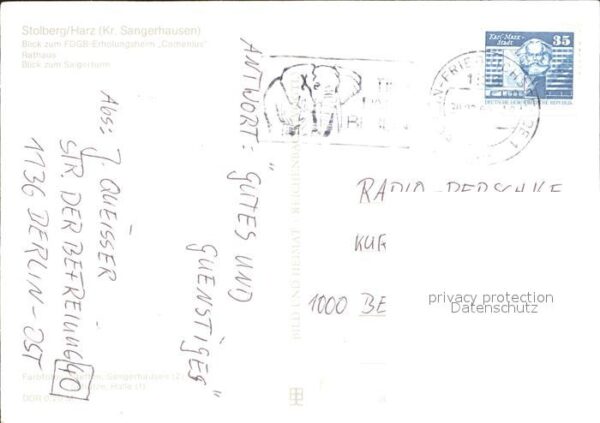 Stolberg Harz Erholungsheim Comenius Blick zum Saiger – Bild 2