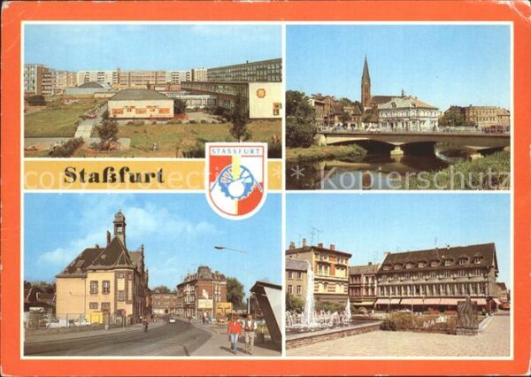 Stassfurt Leninring Bodebrücke Post Karl Marx Str