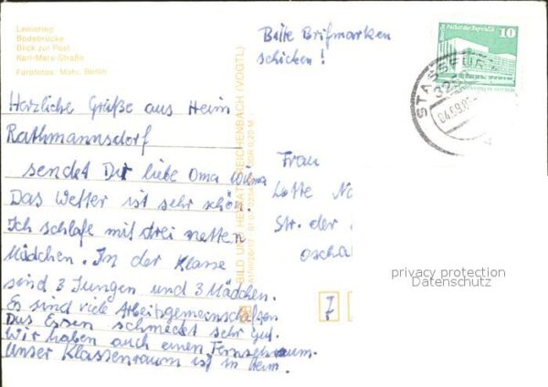 Stassfurt Leninring Bodebrücke Post Karl Marx Str – Bild 2