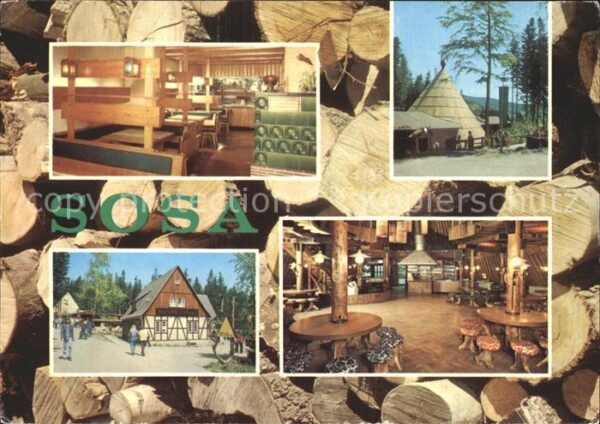 Sosa Erzgebirge Gaststätten Köhlerhütte und Meiler an d
