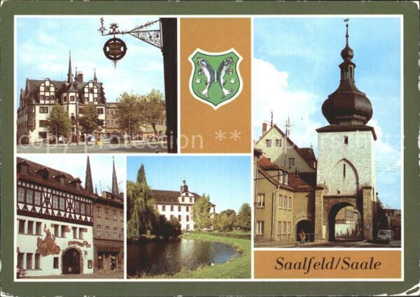 Saalfeld Saale Rathaus Blankenburger Tor Gaststätte Da