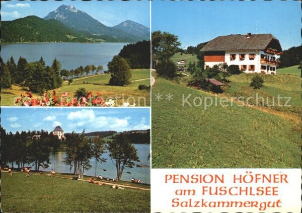 Fuschl See Salzkammergut Pension Höfner Badestelle Panorama