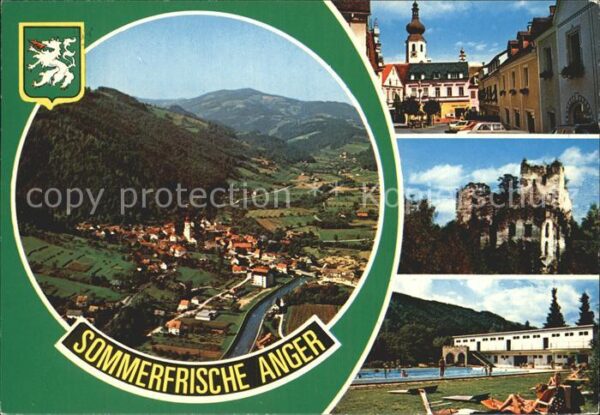 Anger Steiermark Flieger Freibad Ruine Teilansichtaufnah