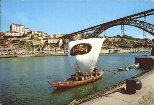Portugal Stadtansicht Boot Brücke