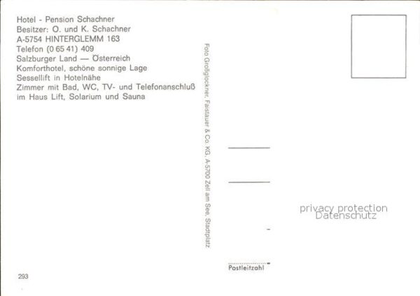 Hinterglemm Saalbach Hotel Pension Schachner – Bild 2