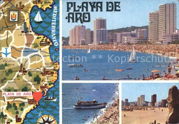 Playa de Aro Cataluna Hotel Strand Landkarte