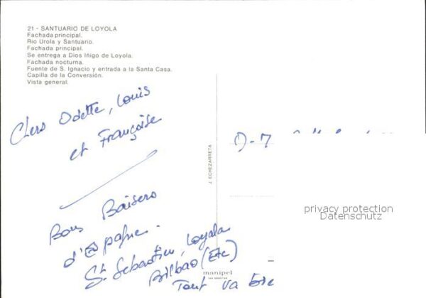 Loyola Fachada principal Rio Urola y Santuario – Bild 2