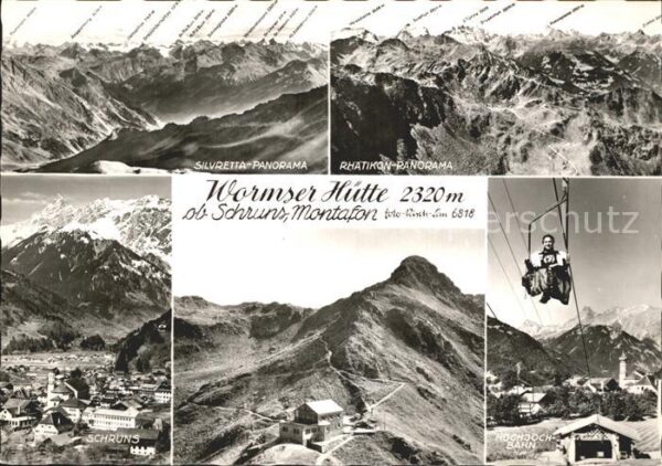 Montafon Wormser Hütte Hochjoch-Bahn Silvretta-P