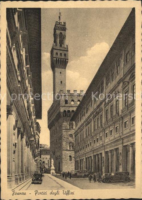 Firenze Florenz Portici degli Uffizi