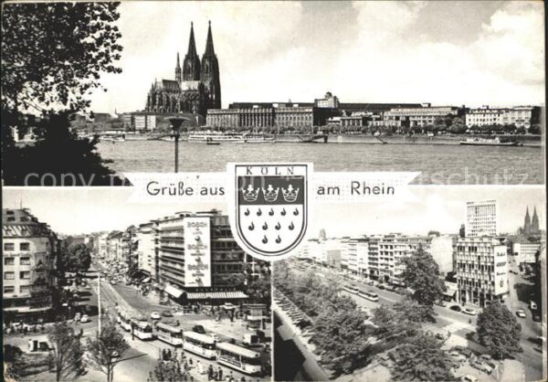 Koeln Rhein Rheinufer Hohenzollernring Kaiser-Wilhe