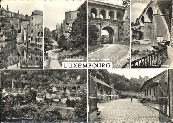 LUXEMBOURG  Luxemburg Rochers du Bock Pont du Chateau Viaduc