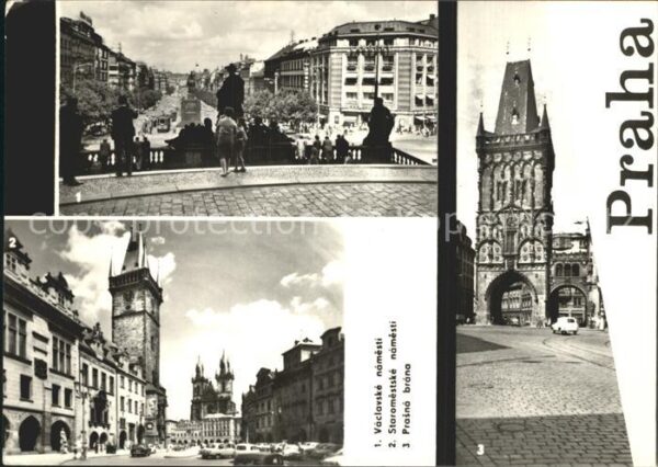 Praha Prahy Prague Vaclavske namesti Staromestske namesti