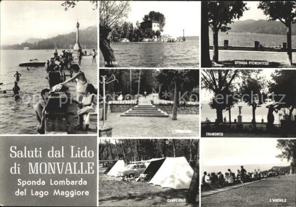 Lago Maggiore Lido di Monvalle Zeltplatz Tramonto