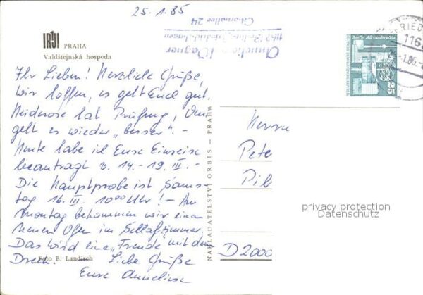 Praha Prahy Prague Valdstejnska hospoda – Bild 2