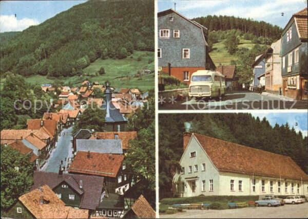 Giessuebel Schleusegrund Ortsmitte Teilansicht Kulturhaus