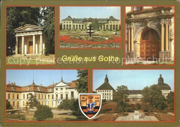 Gotha Thueringen Dorischer Tempel Orangerie Schloss Frie