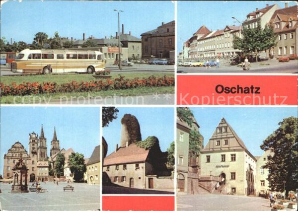 Oschatz Busbahnhof Thälmann Platz Markt Frongas