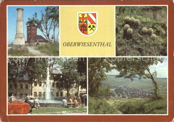 Oberwiesenthal Erzgebirge Wetterwarte Gradmessungssäule Fichtelbe