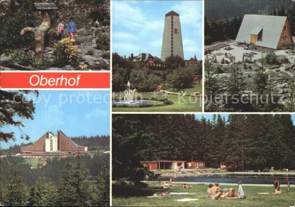 Oberhof Thueringen Bontanischer Garten FDGB Erholungsheie