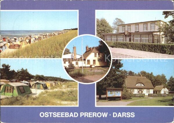 Prerow Ostseebad Strand FDGB Ferienheime Am Hafen und Ze