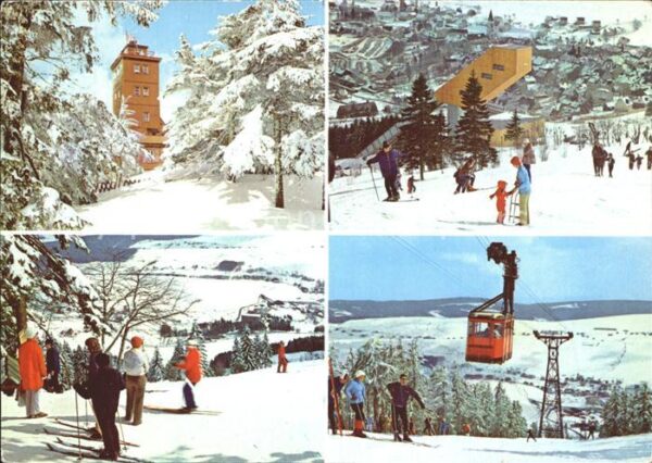 Oberwiesenthal Erzgebirge Fichtelberghaus Sprungschanze Skipiste