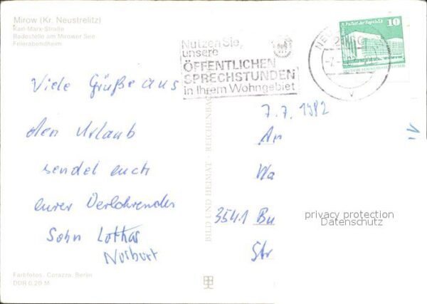 Mirow Karl Marx Str Badestelle Mirower See Fe – Bild 2