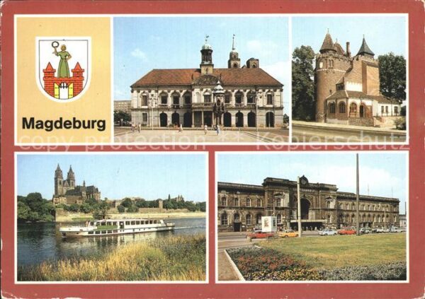 Magdeburg Rathaus Lukasklause Dom Hauptbahnhof