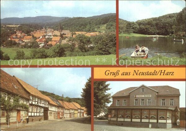 Neustadt Harz Panorama Gondelteich Bodestr FDGB Gasts