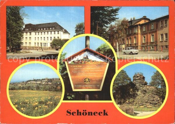 Schoeneck Vogtland Krankenhaus Kinderkurheim Teilansicht D