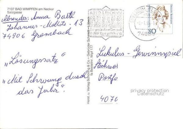 Bad Wimpfen Salzgasse Wirtshausschild – Bild 2