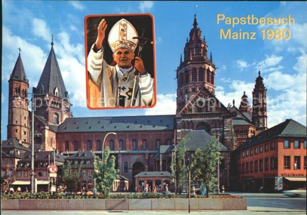 Mainz Rhein Dom Portrait Papst Johannes Paul I in M