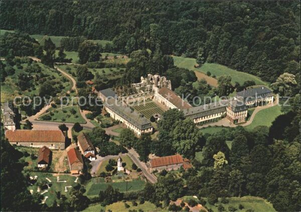 Lich Hessen Kloster Arnsburg Fliegeraufnahme mit Ru