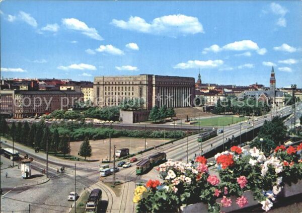 Helsinki Reichstagsgebäude und Männerheimstrasse