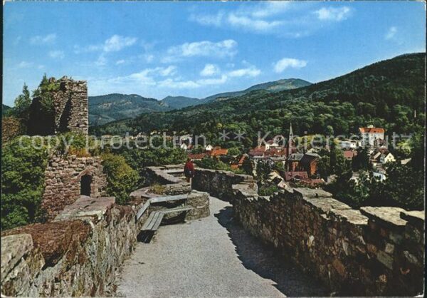 Badenweiler Burgruine Panorama