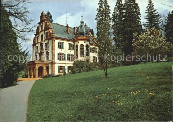 Badenweiler Schlosspark mit ehem grossherzogl Palai