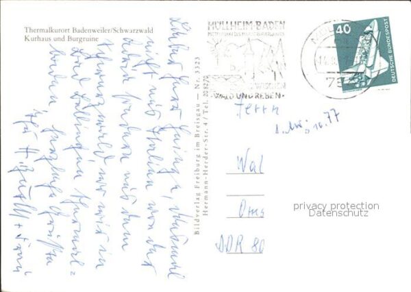Badenweiler Kurhaus und Burgruine – Bild 2