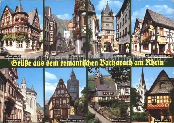 Bacharach Rhein Altes Haus Oberstrasse Marktturm Kurpfä