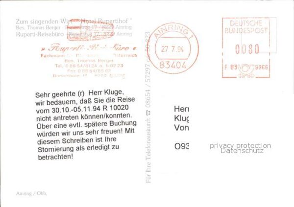 Ainring Hotel Rupertihof Zum singenden Wirt – Bild 2