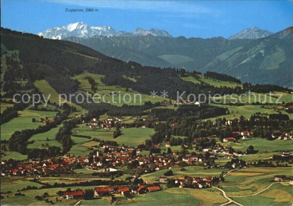 Bad Kohlgrub Panorama mit Zugspitze