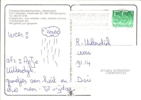 Dwingeloo Camping Kampeerboerderij Meistershof Ga – Bild 2
